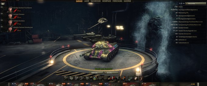 Hangar Tech Hangar Garage World Of Tanks mod