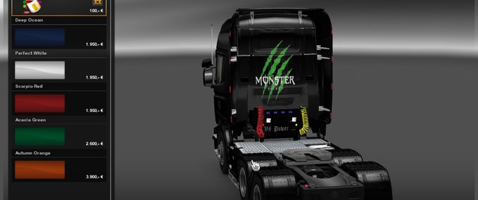 Skins Scania Monster  Eurotruck Simulator mod