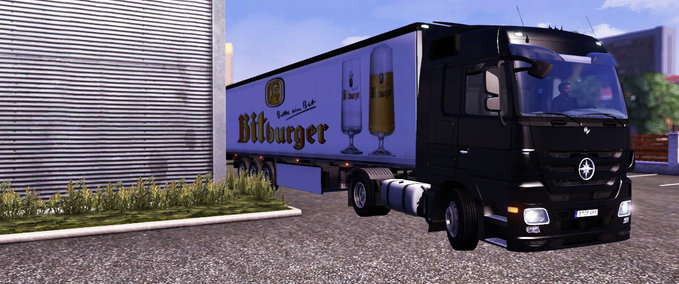 Skins Bitburger trailer  Eurotruck Simulator mod