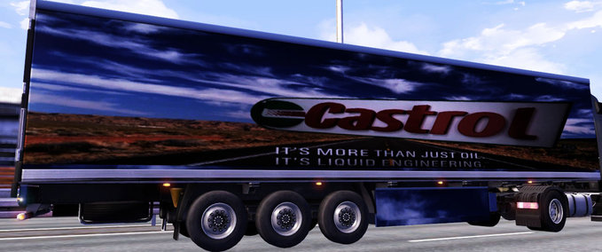 Skins Castrol trailer  Eurotruck Simulator mod