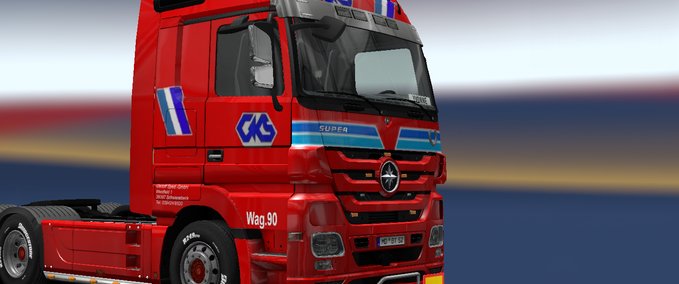 Skins Gerloff. Forwarding Truck Trailer Eurotruck Simulator mod