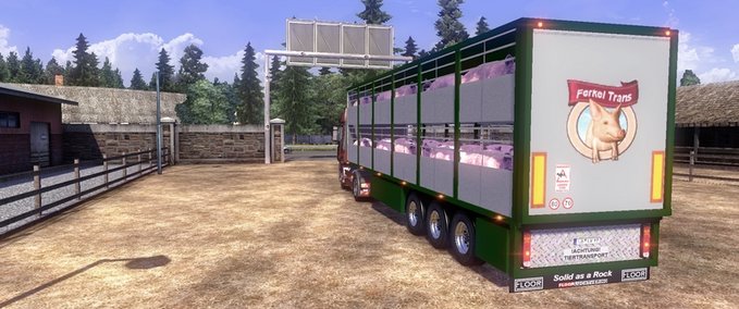 Standalone-Trailer Schweinetrailer  Eurotruck Simulator mod