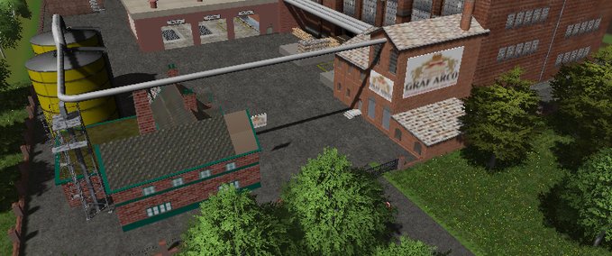 Gebäude mit Funktion Brauerei mit Produktion Landwirtschafts Simulator mod