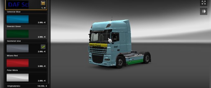 Skins Daf schowtruck Eurotruck Simulator mod