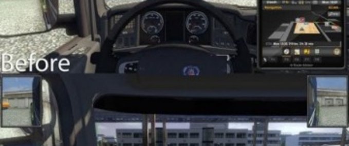 Mods Smaller UI Mirrors Eurotruck Simulator mod