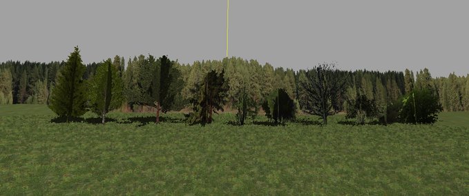Objekte Low Poly trees with Shadows Landwirtschafts Simulator mod