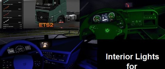 Interieurs Interior Lights for all trucks Eurotruck Simulator mod