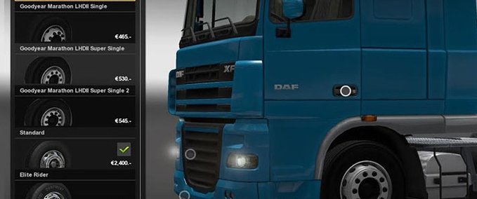 Mods Goodyear Marathon wheels pack Eurotruck Simulator mod