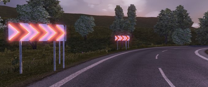 Mods Dangerous turn lights Eurotruck Simulator mod