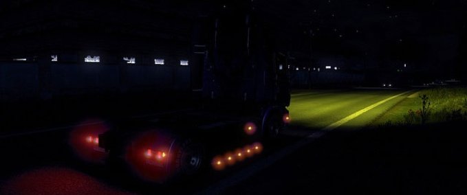 Mods Yellow headlights Eurotruck Simulator mod