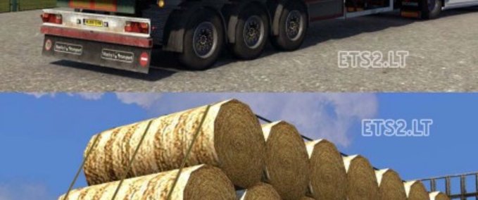 Rolled Hay Trailer Mod Image