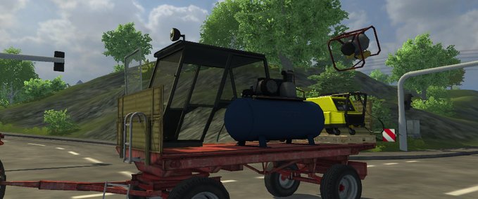 Sonstige Anhänger  ersatzteilwagen Landwirtschafts Simulator mod