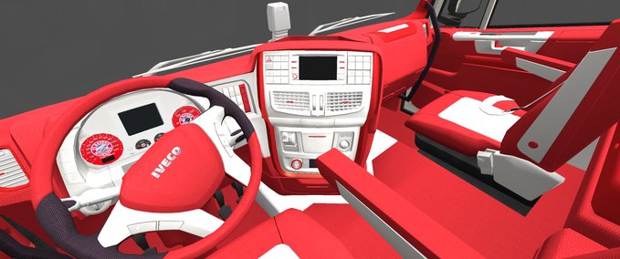 Interieurs Iveco Hiway FC Bayern Eurotruck Simulator mod