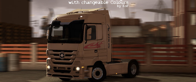 Mercedes Actros Farbwechsel Paintjob Eurotruck Simulator mod