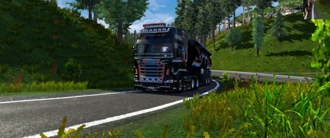 Skins V8 Power Team Eurotruck Simulator mod