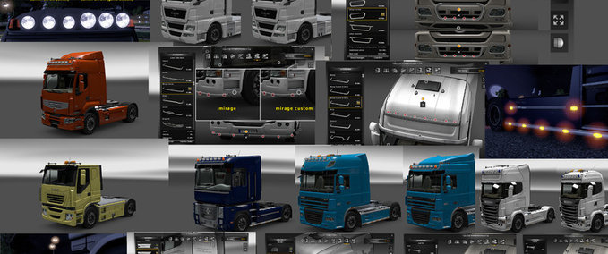 Mods Additional Customization Parts Eurotruck Simulator mod