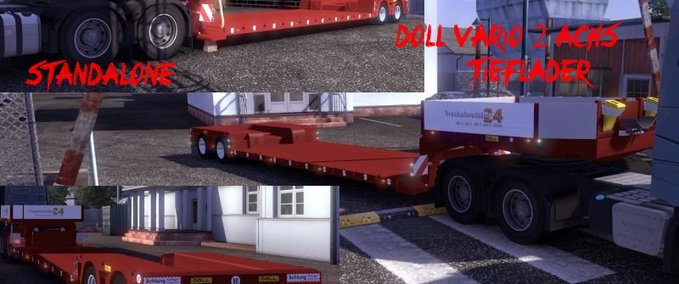 Standalone-Trailer Doll Vario 2Achs Tieflader Eurotruck Simulator mod