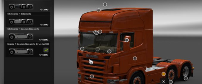 Scania New Sideskirts Eurotruck Simulator mod