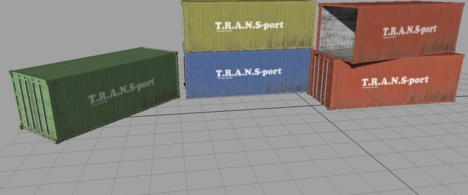 Objekte Container Set Landwirtschafts Simulator mod