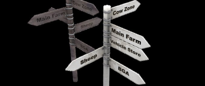 Objekte Sign Posts Landwirtschafts Simulator mod
