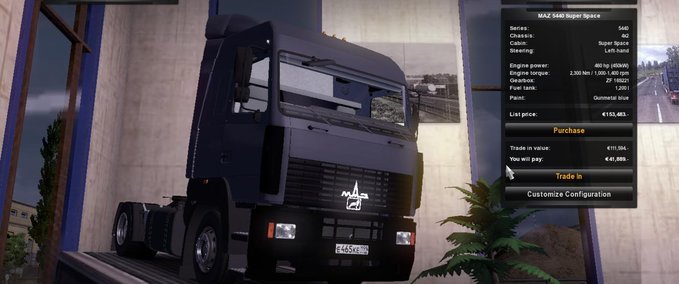 Trucks MAZ 5440   Eurotruck Simulator mod