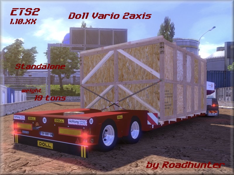 Doll Vario 2Achs Transportkiste - Thumbnail 1
