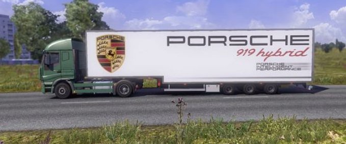 Trailer PORSCHE LE MANS Eurotruck Simulator mod