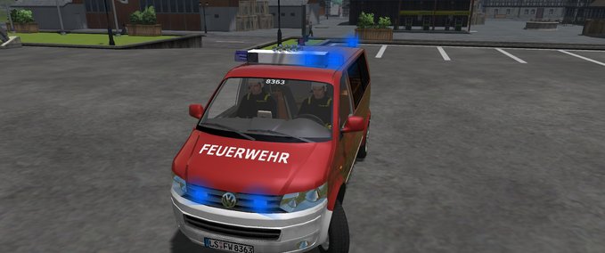 Feuerwehr VW T5 ELW 1  Landwirtschafts Simulator mod