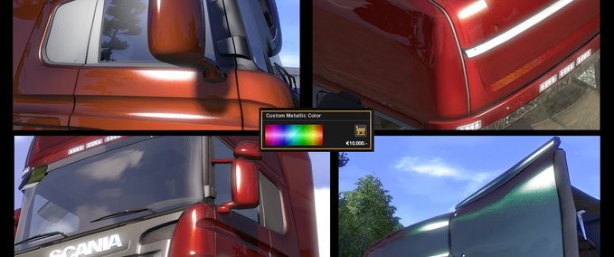 Skins Truck Metallic Color  Eurotruck Simulator mod