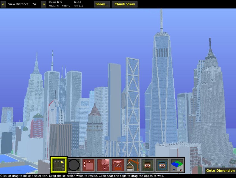 Minecraft: American Biggest Cities Map v 1.0 Maps Mod für Minecraft