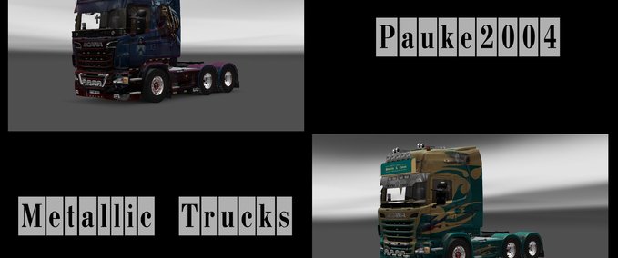 Skins Paukes Metallic Trucks Eurotruck Simulator mod