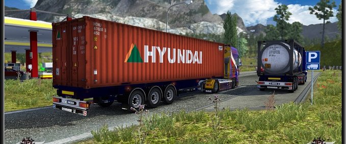 Gooseneck Sommer containers Eurotruck Simulator mod