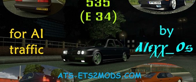AI BMW E34 AI Traffic Car Eurotruck Simulator mod
