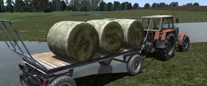Ballentransport Autosan  Bale Trailer Landwirtschafts Simulator mod