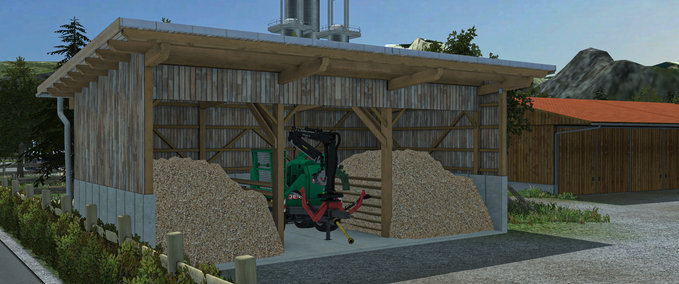 Gebäude Hackschnitzel Lager Landwirtschafts Simulator mod