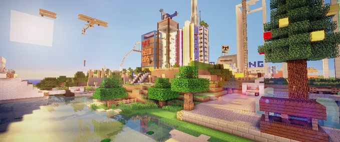 Maps TILPs Stadt Welt © Minecraft mod
