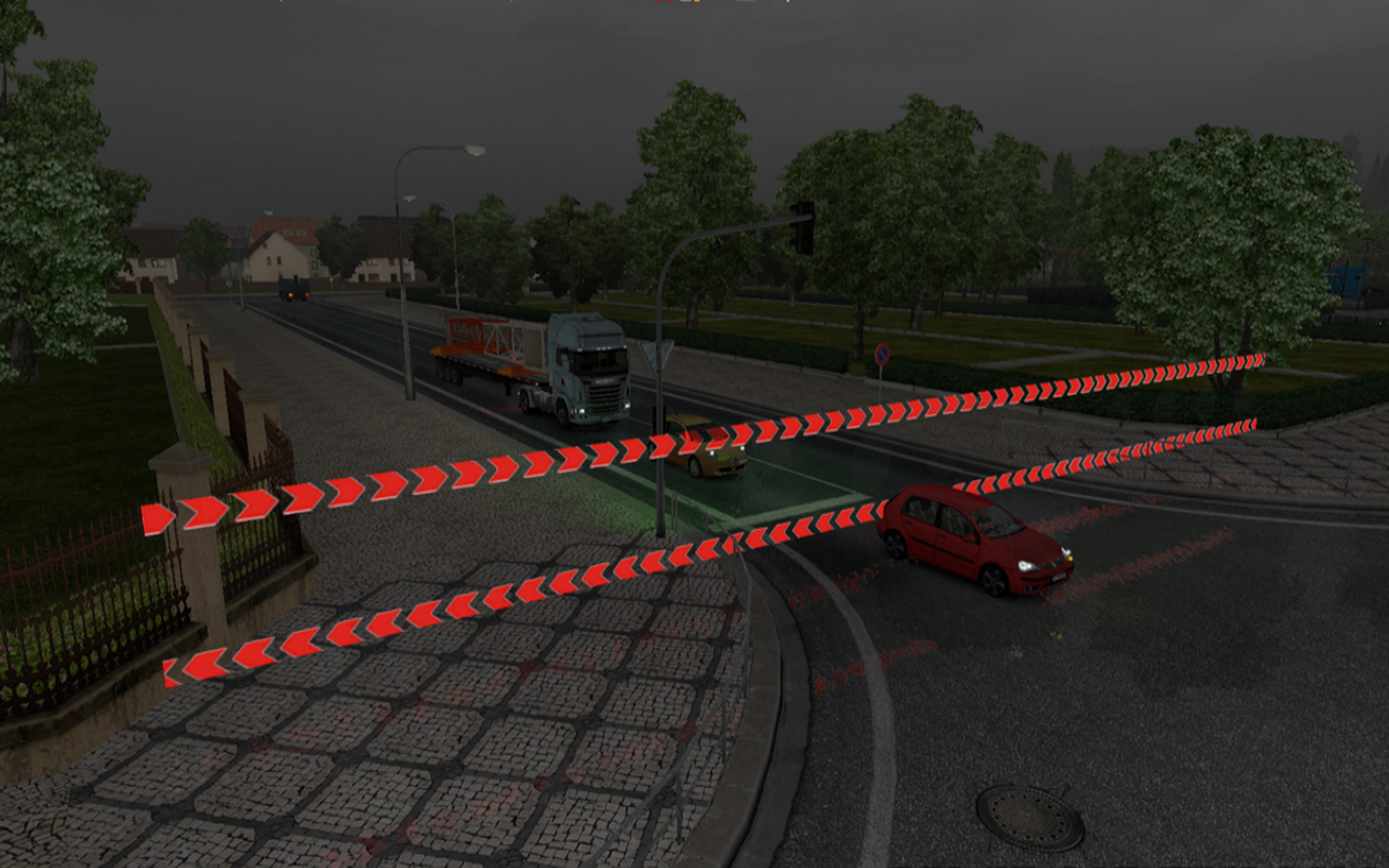 Road closed and Warning - Thumbnail 1