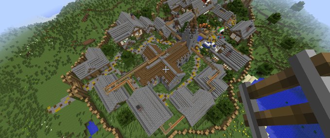 Maps Achterbahn Verfallenen Mittelalterstadt Minecraft mod
