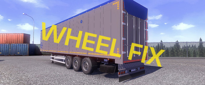 Trailer Single trailer wheel fix Eurotruck Simulator mod