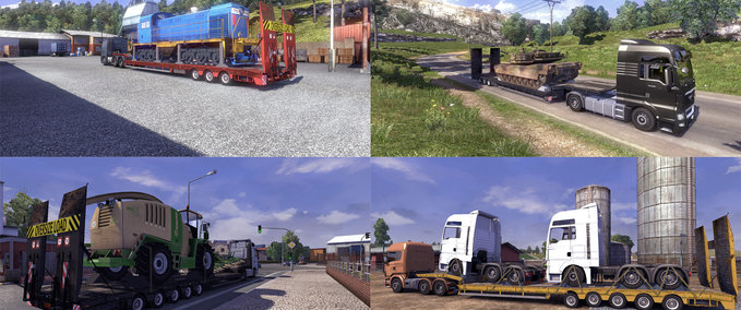 Trailer Oversize load trailer Eurotruck Simulator mod