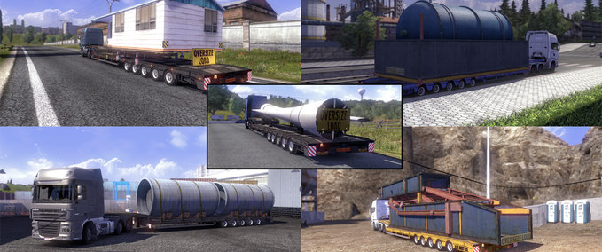 Trailer Oversize load trailer Eurotruck Simulator mod