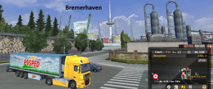 Maps Bremerhaven Eurotruck Simulator mod