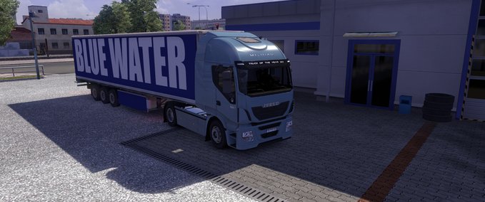 Trailer Blue Water Trailer Eurotruck Simulator mod