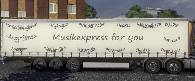 Standalone-Trailer Musikexpress for You Trailer Eurotruck Simulator mod