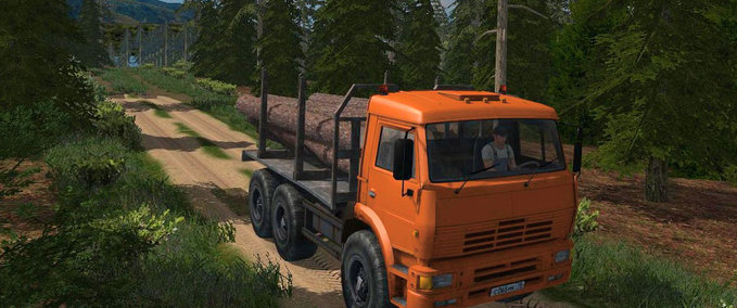 MAZ & Kamaz & Gaz KAMAZ 6522 timber  Landwirtschafts Simulator mod