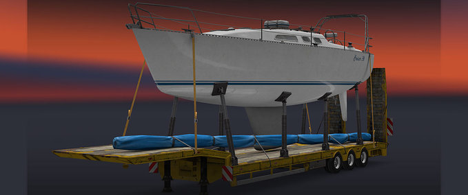 Trailer Yacht Exclusive use trailer  Eurotruck Simulator mod