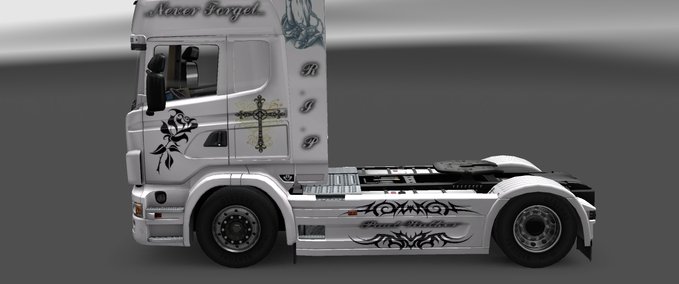 Skins Scania Paul Walker  Trailer Eurotruck Simulator mod