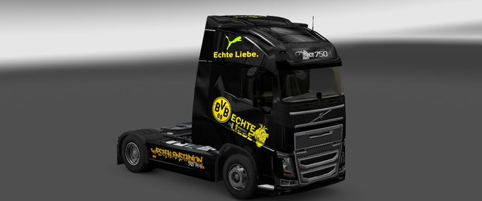 Skins Volvo FH Borussia Dortmund  Eurotruck Simulator mod