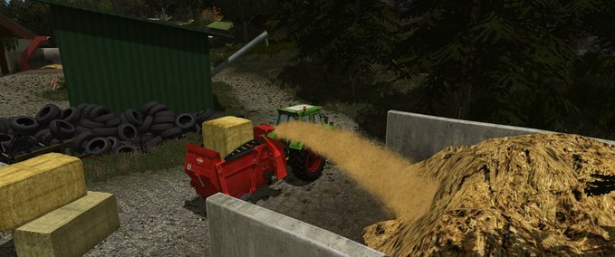 Dunghill with bales of crop adoption Mod Image