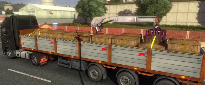 Trailer Explosivladung mit Ladungssicherung Eurotruck Simulator mod